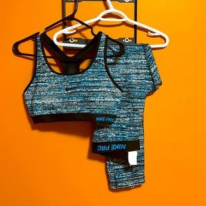 Nike Pro Athletic-wear Set - Size L